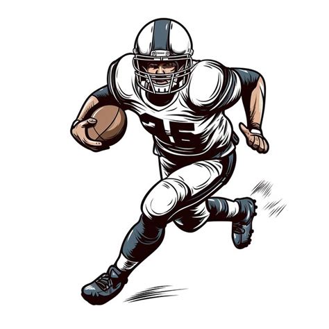 Premium Photo | American football player clip art - Clip Art Library