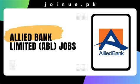 Allied Bank Limited ABL Jobs 2025 Apply Now