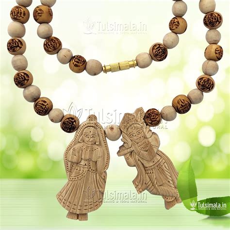 Iskcon Radha Krishna Original Tulsi Locket Mala Tulsi Mala