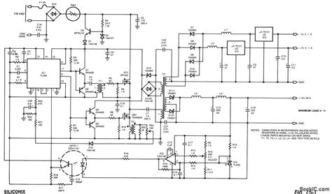 100 KHz MULTIPLE OUTPUT SWITCHING POWER SUPPLY Power Supply Circuit