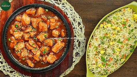 Delicious Chicken Manchurian With Egg Fried Rice Recipe By Sooperchef