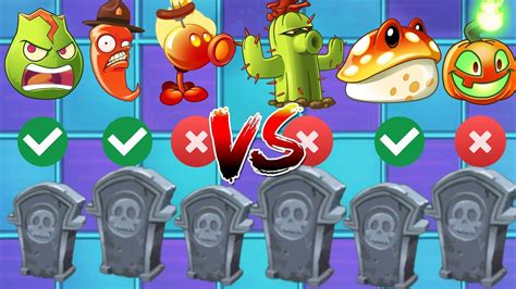 All Premium And Free Plants Power Up Vs Dark Ages Gravestone Pvz 2