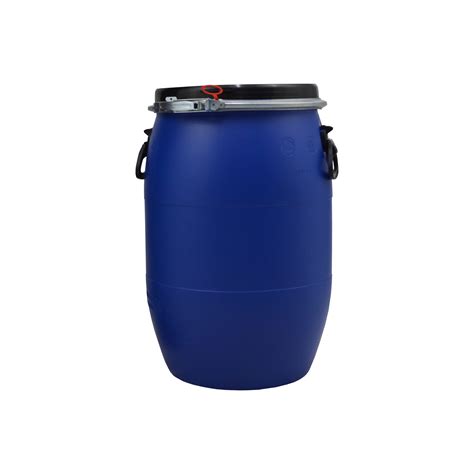 Buy 60 Litre Blue Plastic Drum With Carrying Handles Open Top UN