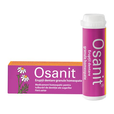 Osanit Granule Homeopate Pentru Eruptii Dentare 7 5g