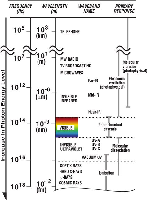 The electromagnetic spectrum (EM) covers a vast range of energy ...