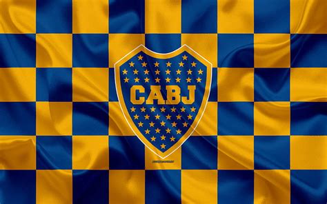 Boca Juniors Logo Creative Art Blue Yellow Checkered Boca Jr HD