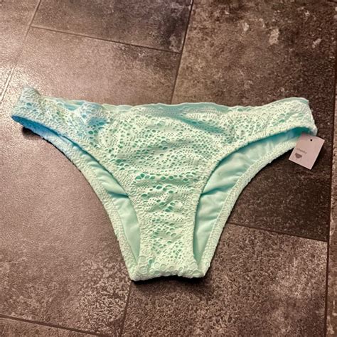 Mossimo Supply Co Swim New Mossimo Light Blue Bikini Bottoms With Scrunched Booty Poshmark