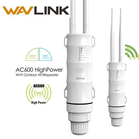 Wavlink AC600 High Power Outdoor Wifi Repeater 2 4G 150Mbps 30dBm 5GHz