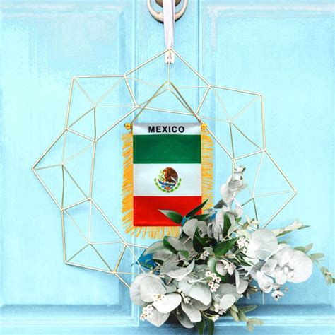 Mexico Window Hanging Flag 4 X 6 Inch Anley Flags