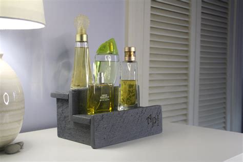 Gray Cologne Bottle Shelf Wood Shelf Perfume Bottle Display Etsy