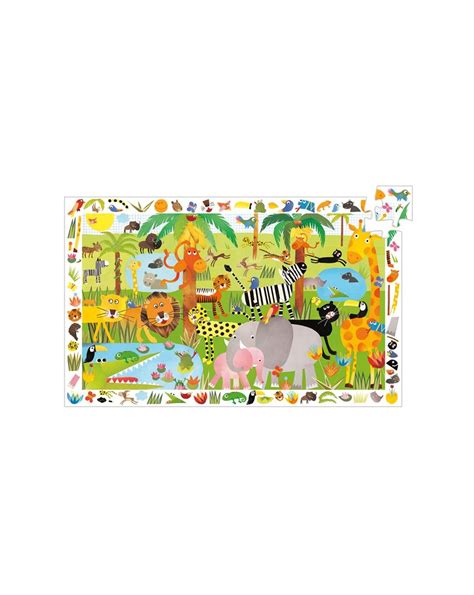 Puzzle Pi Ces Observation Jungle Djeco