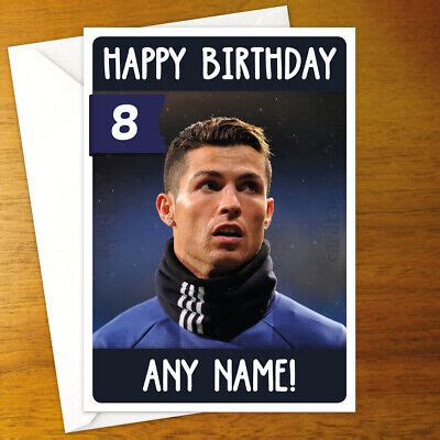 Cristiano Ronaldo Personalised Birthday Card Manchester United