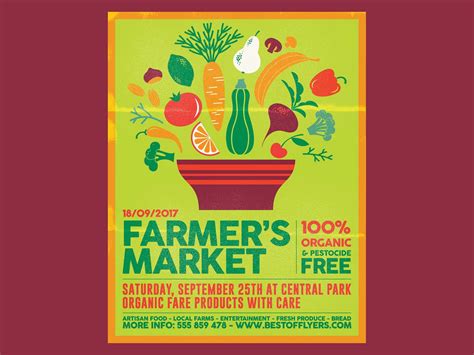 Free Farmers Market Poster Template