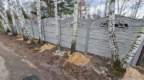 Ogrodzenia Betonowe Palisadowe Panelowe Z Monta Em Szybka Realizacja