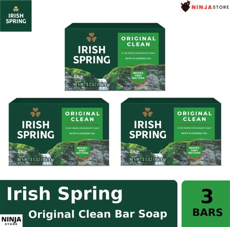 Irish Spring Bar Soap Original Clean Oz X Bars Lazada Ph