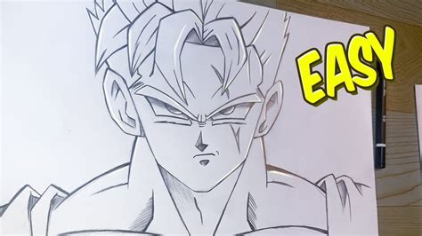 How To Draw Future Gohan Step By Step With Pencil Dragon Ball Drawing