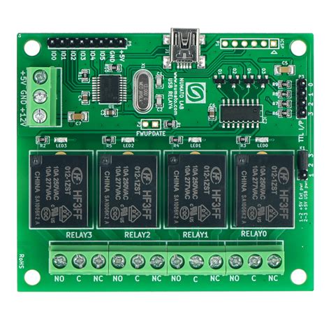 Numato Lab 4 Kanal 12 V Relaismodul Botland Robotikgeschäft