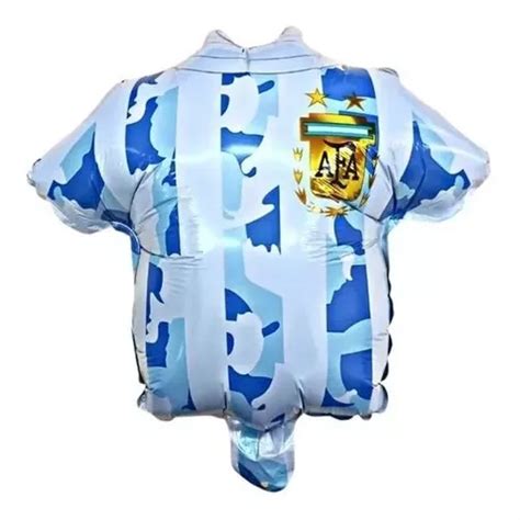 Globos Camiseta Seleccion Argentina Mundial Cotillon