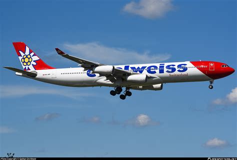 Hb Jmf Edelweiss Air Airbus A Photo By Ga Tan De Meyer Id