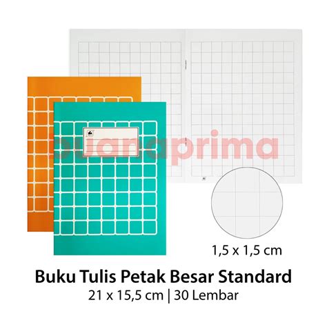 jual buku tulis petak besar standard  lembar kotak besar mandarin