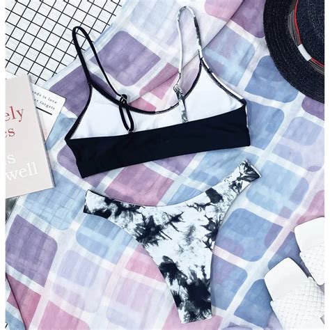 Damski zestaw bikini na lato strój kąpielowy dla kobiet dwuczęściowy