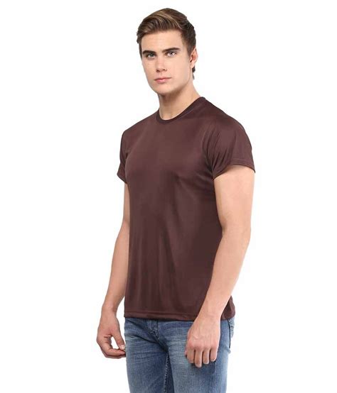 American Crew Brown Polyester T Shirt Buy American Crew Brown