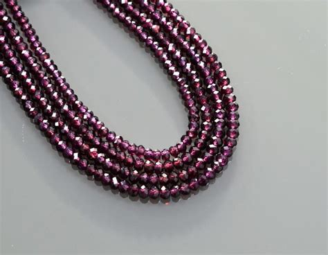 Faceted Purple Garnet Beads Gemstone Top Quality Purple Garnet Beads