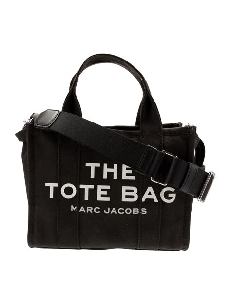 Marc Jacobs Canvas Tote Bag Black Totes Handbags Mar187285 The Realreal