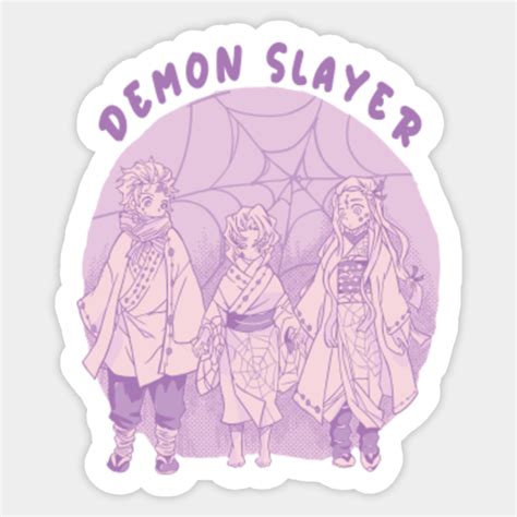 Demon Slayer Altrenative Spider Family - Demon Slayer - Sticker | TeePublic