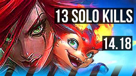 Katarina Vs Smolder Mid 13 Solo Kills Quadra Rank 7 Kata