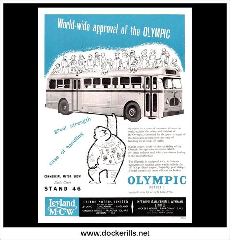 Leyland Olympic Series Ii Coach Bus Original Vintage Advert From