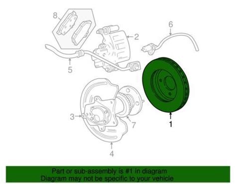 Genuine Ford Mustang Left Right Disc Brake Rotor Assembly