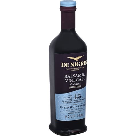 De Nigris Balsamic Vinegar Of Modena Caramel Free Buehlers