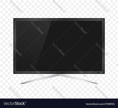 Tv modern blank screen lcd Royalty Free Vector Image