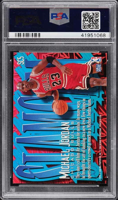 Skybox Z Force Slam Cam Michael Jordan Sc Psa Pop Mj