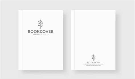 Modèle De Couverture De Livre Blanc Minimaliste Vecteur Premium