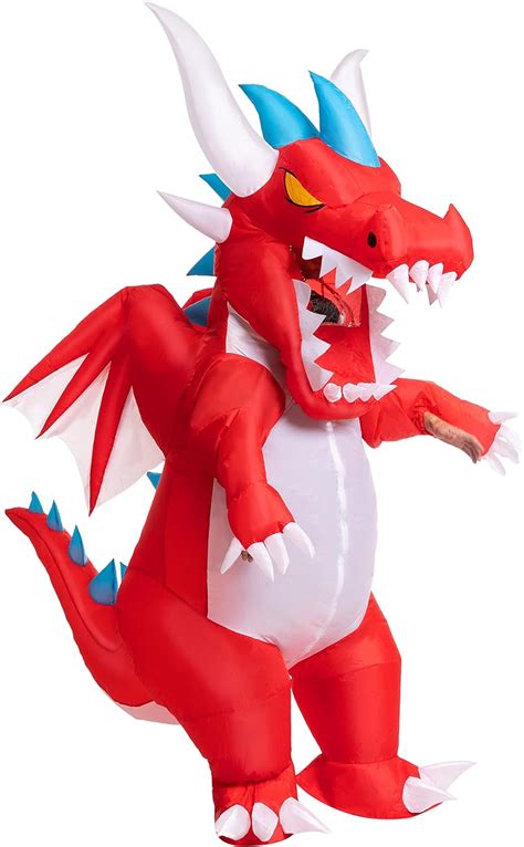 Spooktacular Creations Inflatable Costumes For Adult Dragon Air Blow