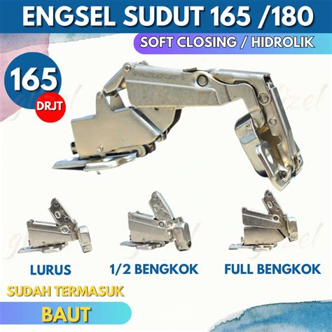 Jual Engsel Sendok Pintu Sudut 165 180 Slow Motion Soft Close Derajat