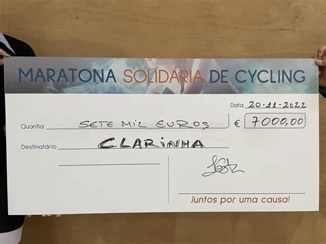 Maratona De Cycling Solid Ria Angaria Mil Euros Para Crian A