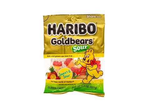 Haribo Sour Gold Bears Gummi Candy 12 Count 45 Oz The Club Price