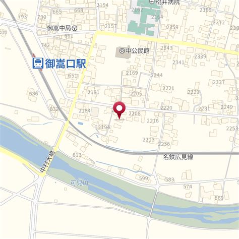 岐阜県可児郡御嵩町中2196－2 の地図 Mapfan