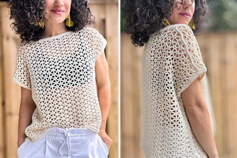 Create A Beautiful Lace Meadow Tee Easy Crochet Tutorial For Summer