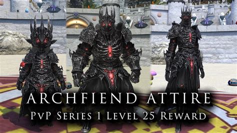 FFXIV Archfiend Attire Series 1 PvP Level 25 Reward YouTube