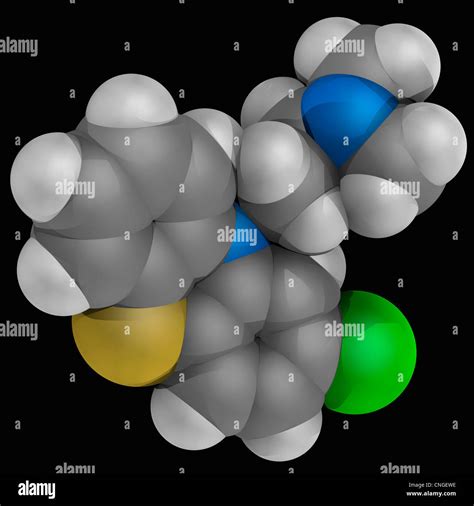 Chlorpromazine Drug Molecule Stock Photo Alamy