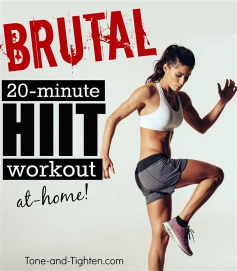 Minute Brutal Hiit Workout Artofit