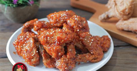 Resep Ayam Goreng Koreaayam Goreng Pedas Koreaayam Gochujang Oleh