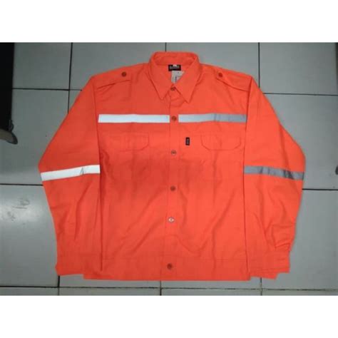 Jual Baju Seragam Kerja Safety Orange Baju Kerja Proyek Seragam