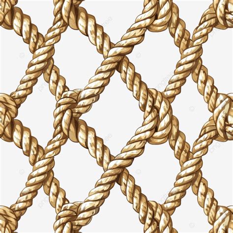 Silhouette Seamless Pattern Of Woven Rope Mesh Rope Seamless, Rope ...