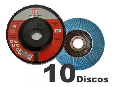 Discos Lixa Flap Desbaste Lixadeira Metal Madeira Mm Cor Fibra