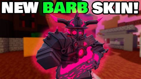 New Corrupted Barbarian Kit Skin Roblox Bedwars YouTube